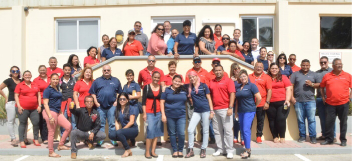 Our team in Aruba