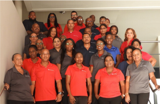 Our team in Curaçao